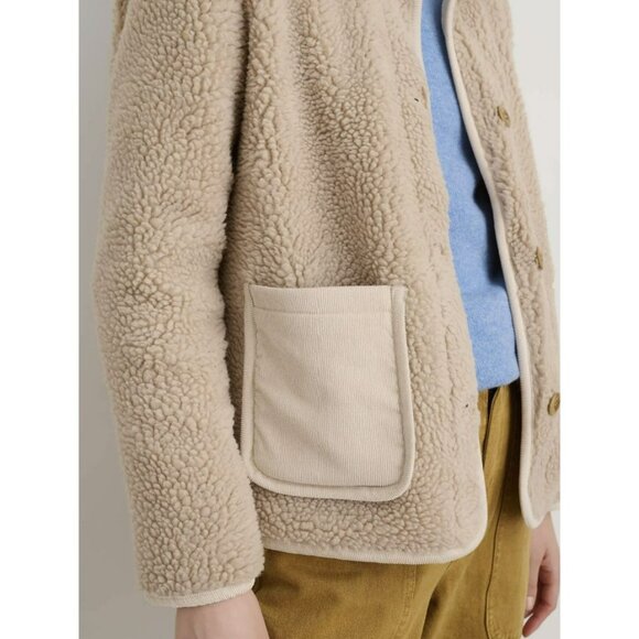 Alex Mill Sherpa Fleece Work Teddy Barn Coat Size Large Jacket NEW - Picture 3 of 9